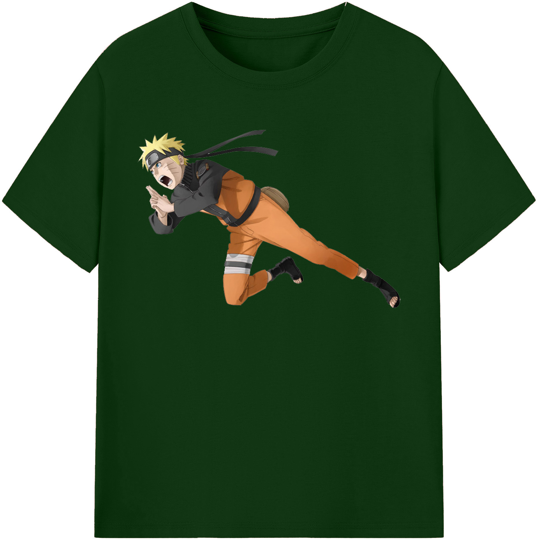 （画像用） NARUTO -ナルト- うずまき ナルト Uzumaki Naruto 綿100％半袖Tシャツ（フロントプリント）
